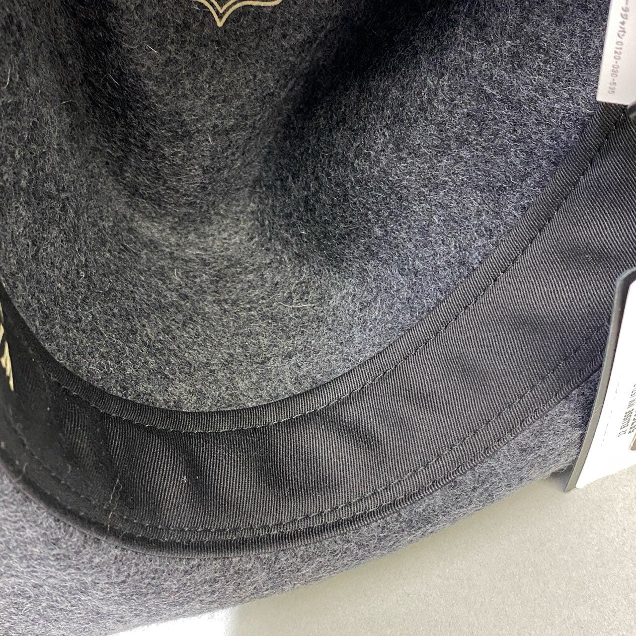 j16《極美品》WEEKEND MaxMara ウィークエンド マックスマーラ ウールハット ヘッドウェア 中折れハット 帽子 55760222 57㎝ グレー レディース