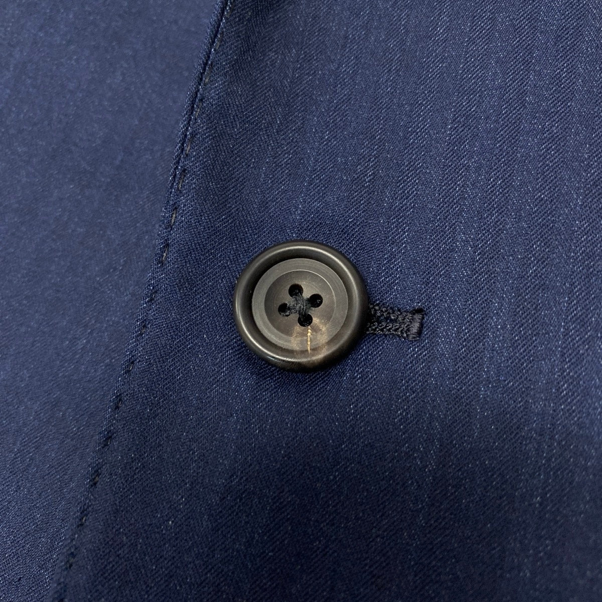 36e27①【美品】 azabu tailor 麻布テーラー Loro Piana ロロピアーナ生地 セットアップ オーダースーツ シングル 2B XLサイズ ネイビー メンズ 紳士服u02t