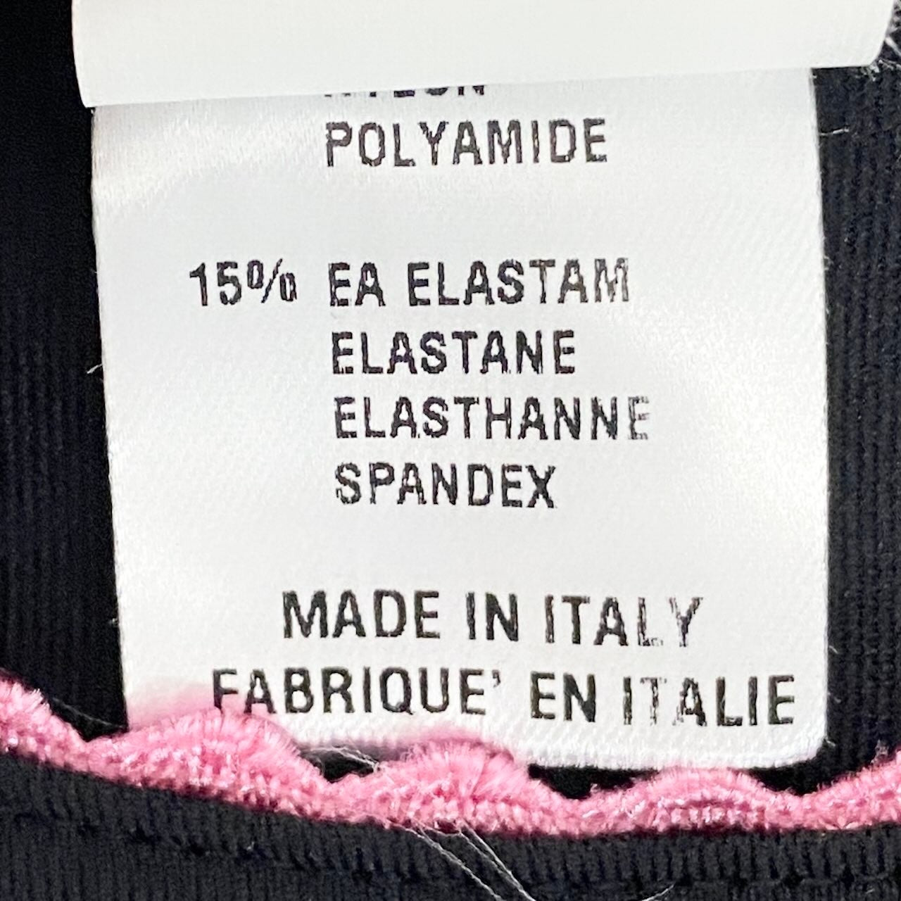 e10 VERSACE 半袖Tシャツ ゴシックロゴ ラインストーン レース Mサイズ ブラック ピンク レディース 女性用k02ik02i