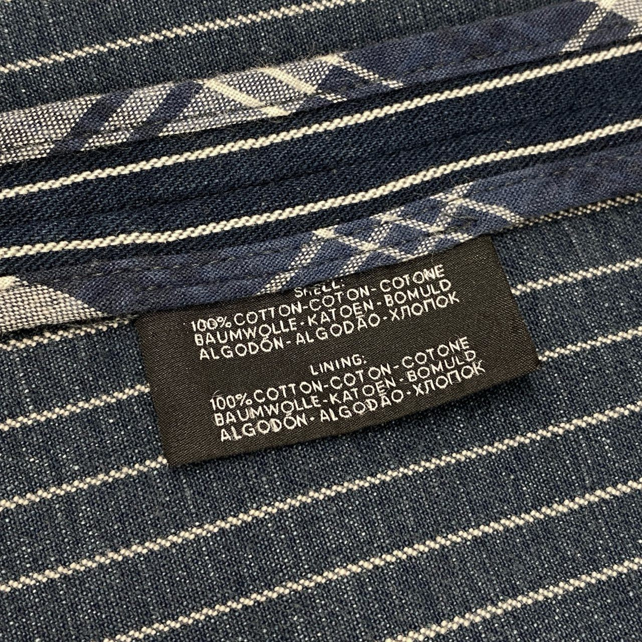 43f25 【イタリア製】POLO by RALPH LAUREN ポロバイラルフローレン 希少モデル インディゴ ヒッコリーストライプ テーラードジャケット ピークドラペル サイズ42 メンズ ドレスジャケット