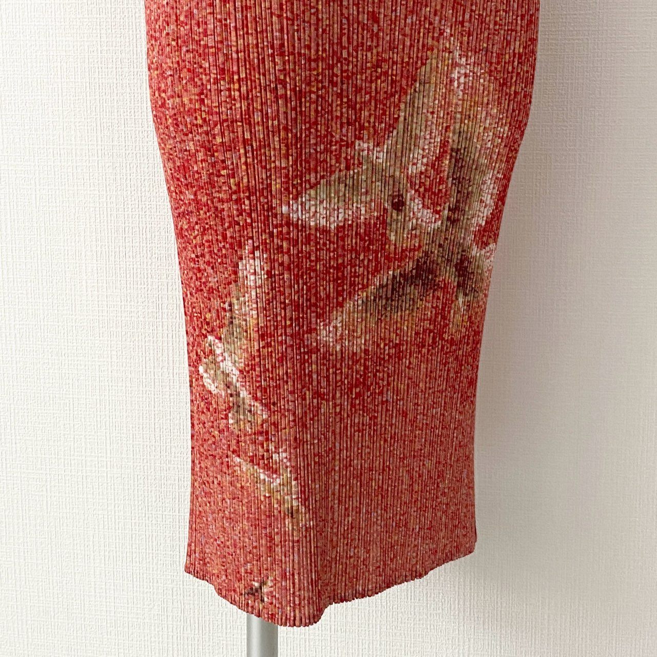 10i17 90s PLEATS PLEASE ISSEY MIYAKE プリーツプリーズ イッセイミヤケ Peace Dove Bird Skirt アーカイブ ヴィンテージ 総柄プリント プリーツスカート 日本製 3 ピンク