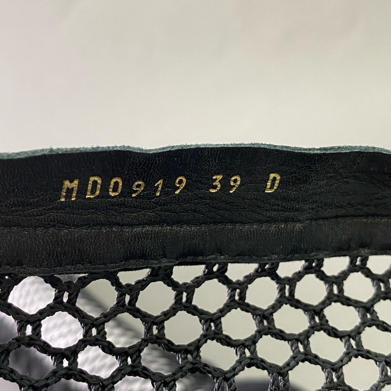 1f6 Christian Dior クリスチャン ディオール メッシュ ロングブーツ 編み上げ 39 ブラック レザー Y2K バックジップ シューズ 保存袋付き