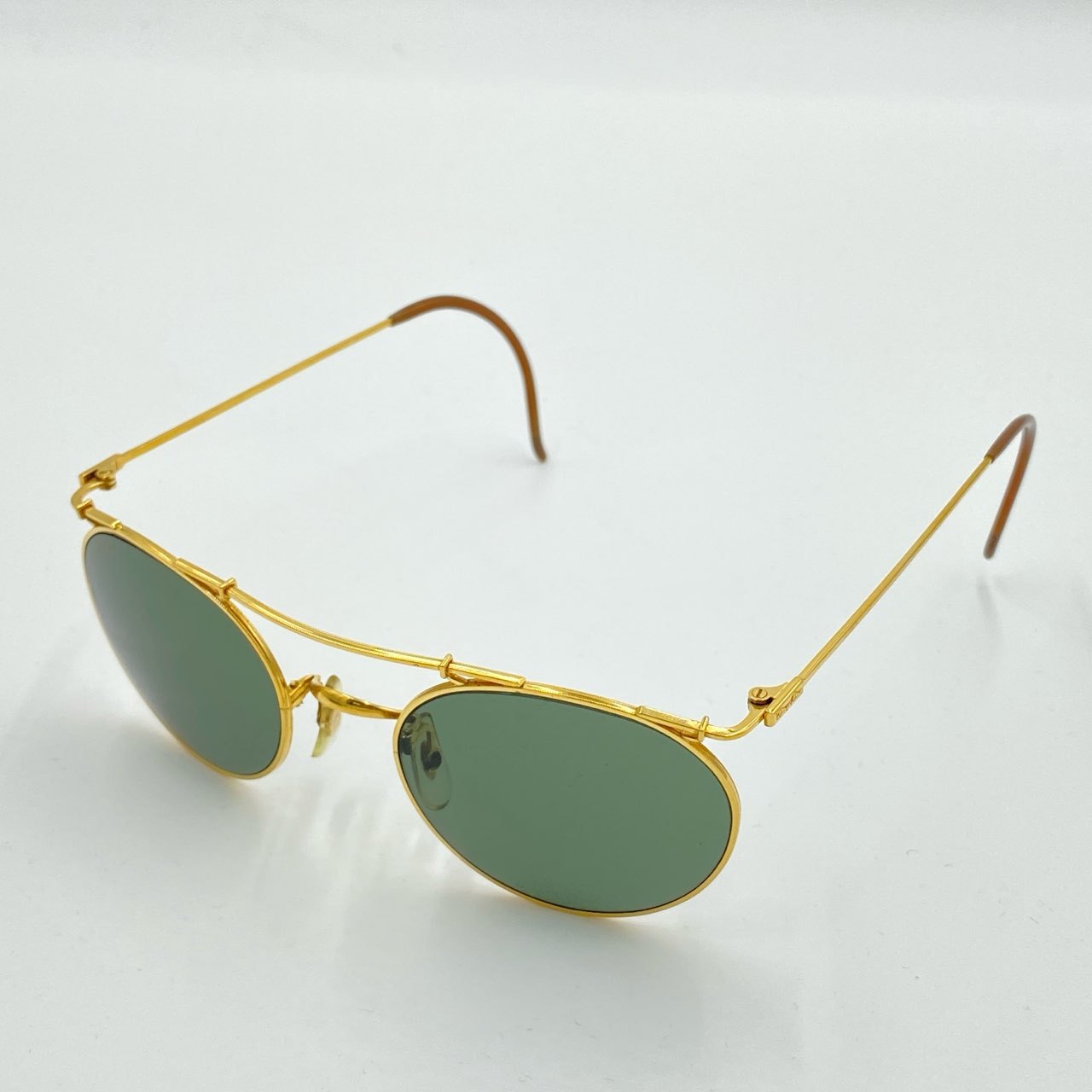 i4 《極美品》 Ray-Ban レイバン B&L ボシュロム サングラス ゴールド ブラック DECO METAL デコメタル アイウェア ケース付きk02i