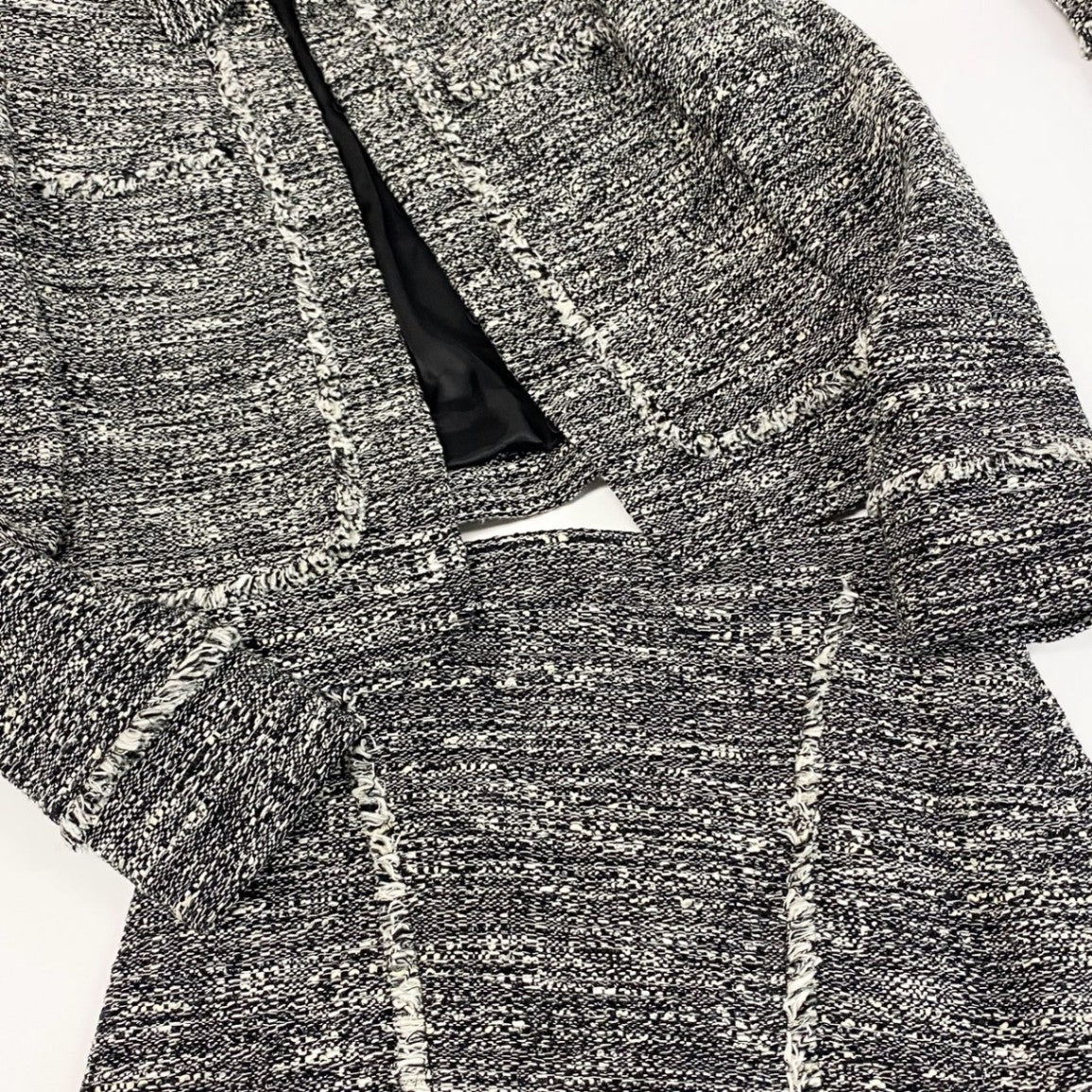 23f18 Brooks Brothers ブルックスブラザーズ 3点セット ツイード ジャケット/スカート/ワンピース セレモニー 入学式 サイズ2 グレー レディース