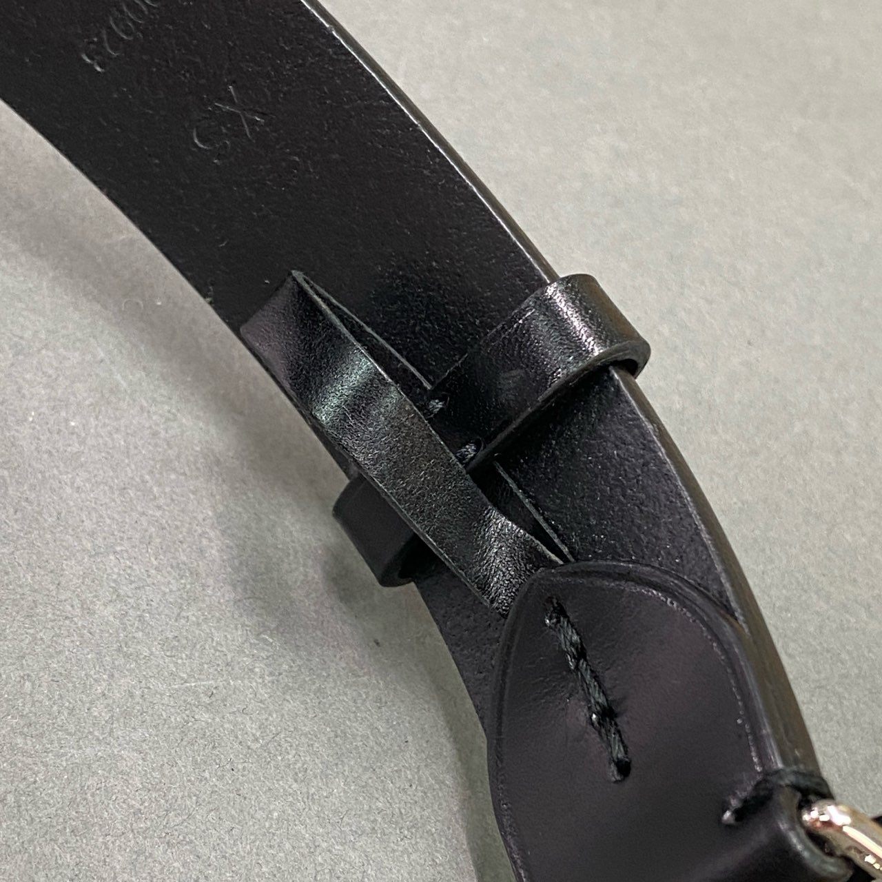 b17 定価¥83.600 Ralph Lauren ラルフローレン ヴァケッタ レザーベルト 72-82 ブラック 牛革 RL プラークバックル イタリア製