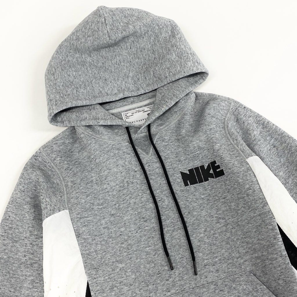 21d6 NIKE × sacai ナイキ サカイ コラボ AS Unisex NRG HOODIE ドッキング プルオーバーパーカー フーディ CZ4695-063 XS グレー