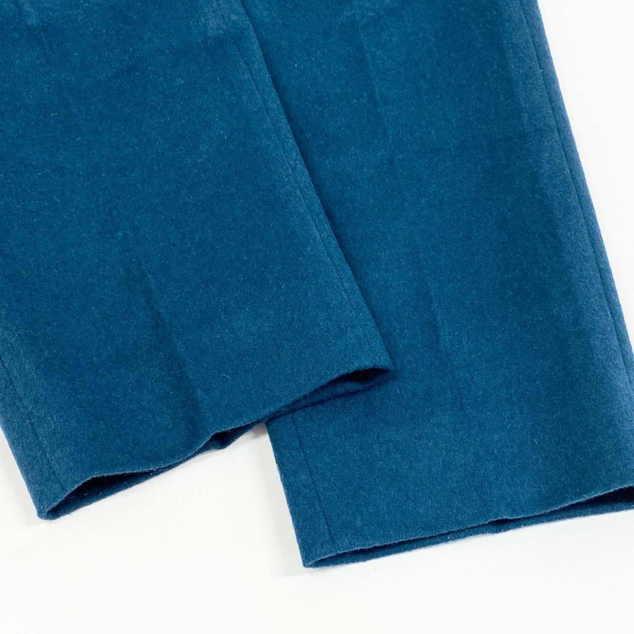 42h22《極美品》Drawer ドゥロワー フラノパンツ ウールカシミヤ ウールパンツ テーパード ボトム 6514-236-1251 38サイズ ダークグリーン レディース 女性用k02i