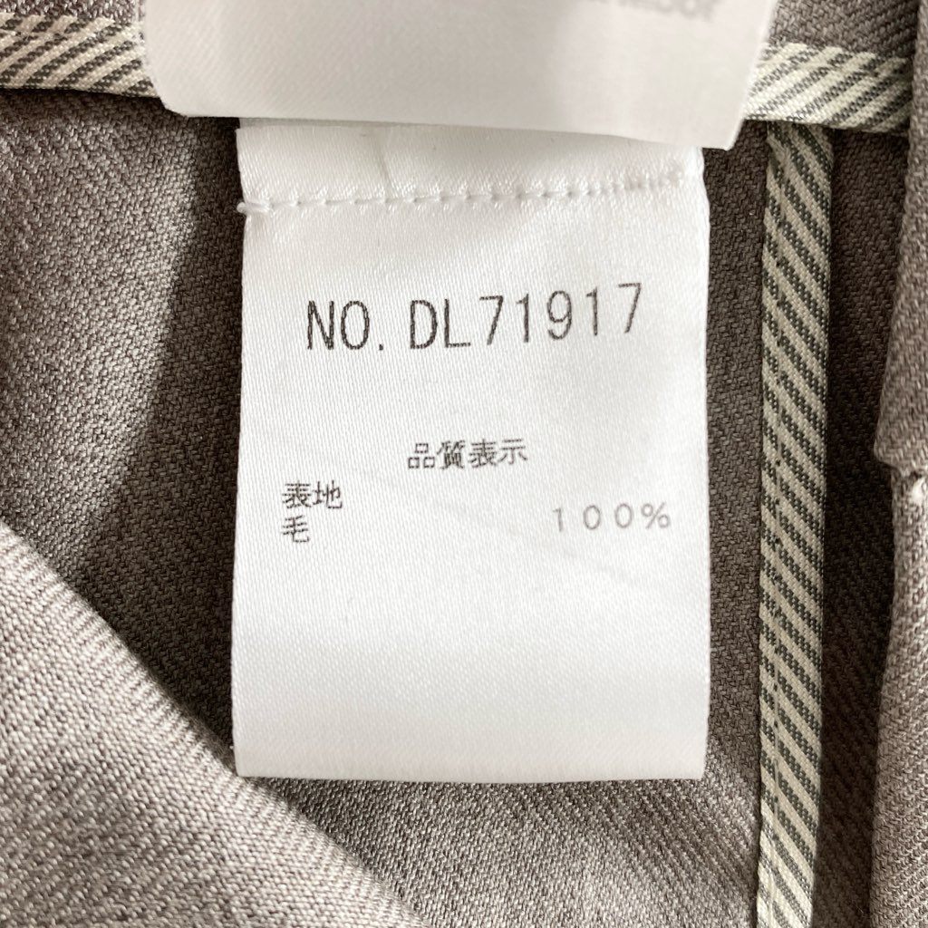 2d10-2 《美品》 GURNEX for BRUNELLO CUCINELLI ブルネロクチネリ イタリア製 42 ベージュ ウール100% スラックスパンツ ボトム レディース 婦人服