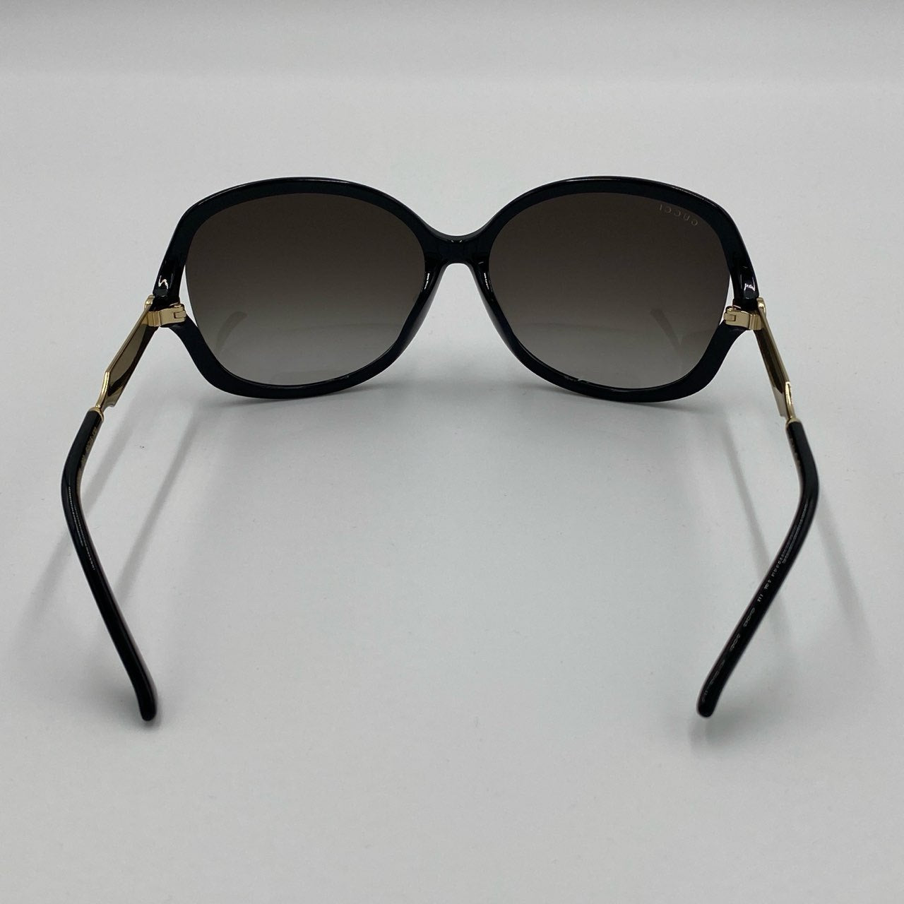 h7《極美品》 GUCCI グッチ バタフライ サングラス GG0076SK 62□15 ブラック ゴールド アレッサンドロ アイウェア 眼鏡 ケース クロス付きt18r