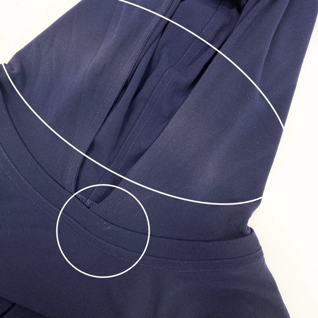 83L23 TOKUKO 1er VOL トクコプルミエヴォル ノースリーブロングワンピース フレアワンピース フーディー ストレッチ素材 9サイズ ネイビー レディースu02t