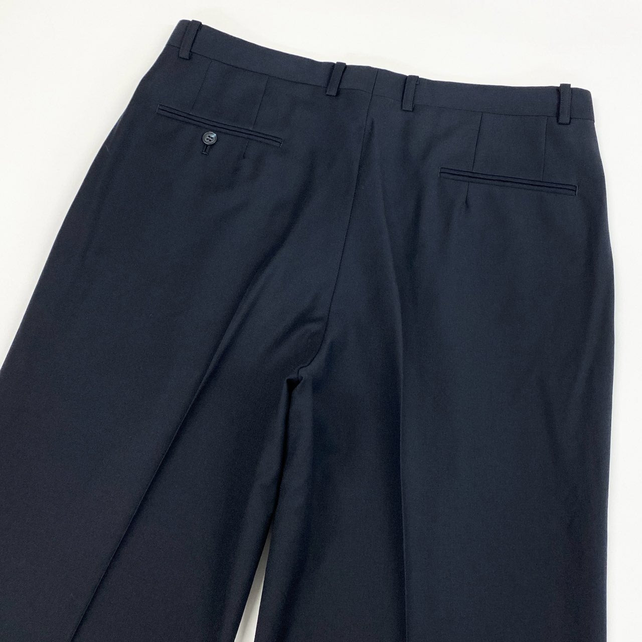 24i25 Christian Dior クリスチャンディオール ダブルスーツ セットアップ 裏地CDロゴ オールド サイズ101-91-180 ダークネイビー ウール メンズk02i