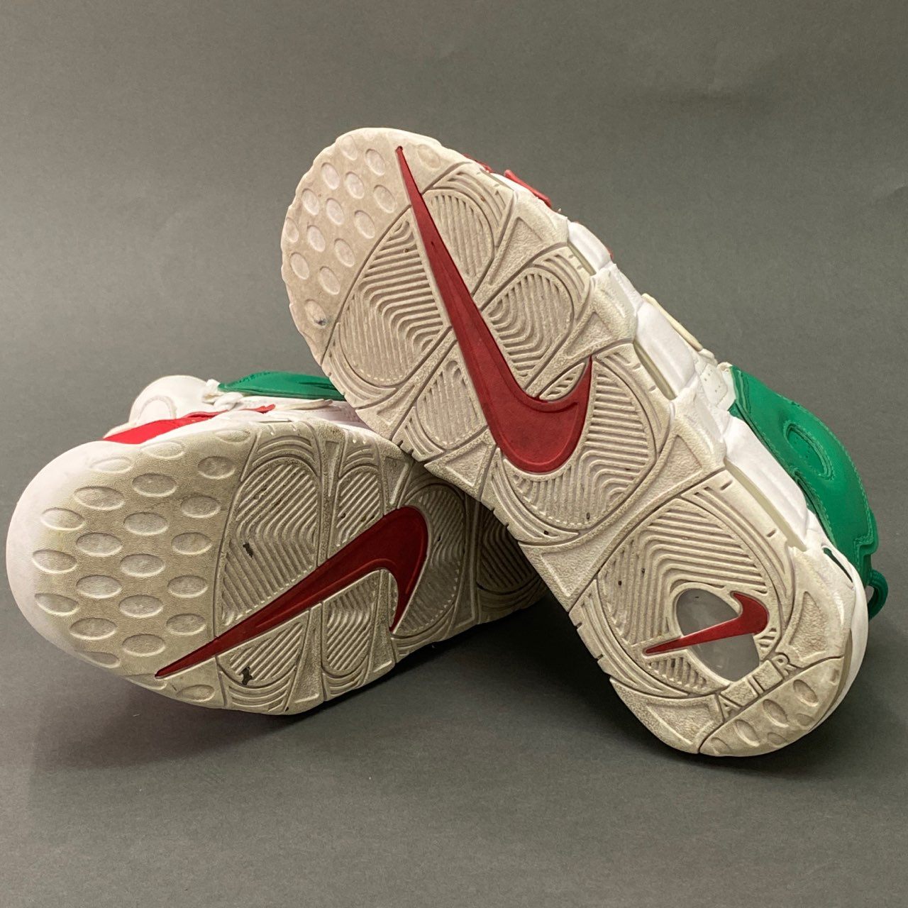 7l20 NIKE ナイキ AIR MORE UPTEMPO 96 ITALIAN FRAG モアテン スニーカー AV3811-600 27.5cm レッド ホワイト グリーン エアモアアップ テンポ イタリア シューズ
