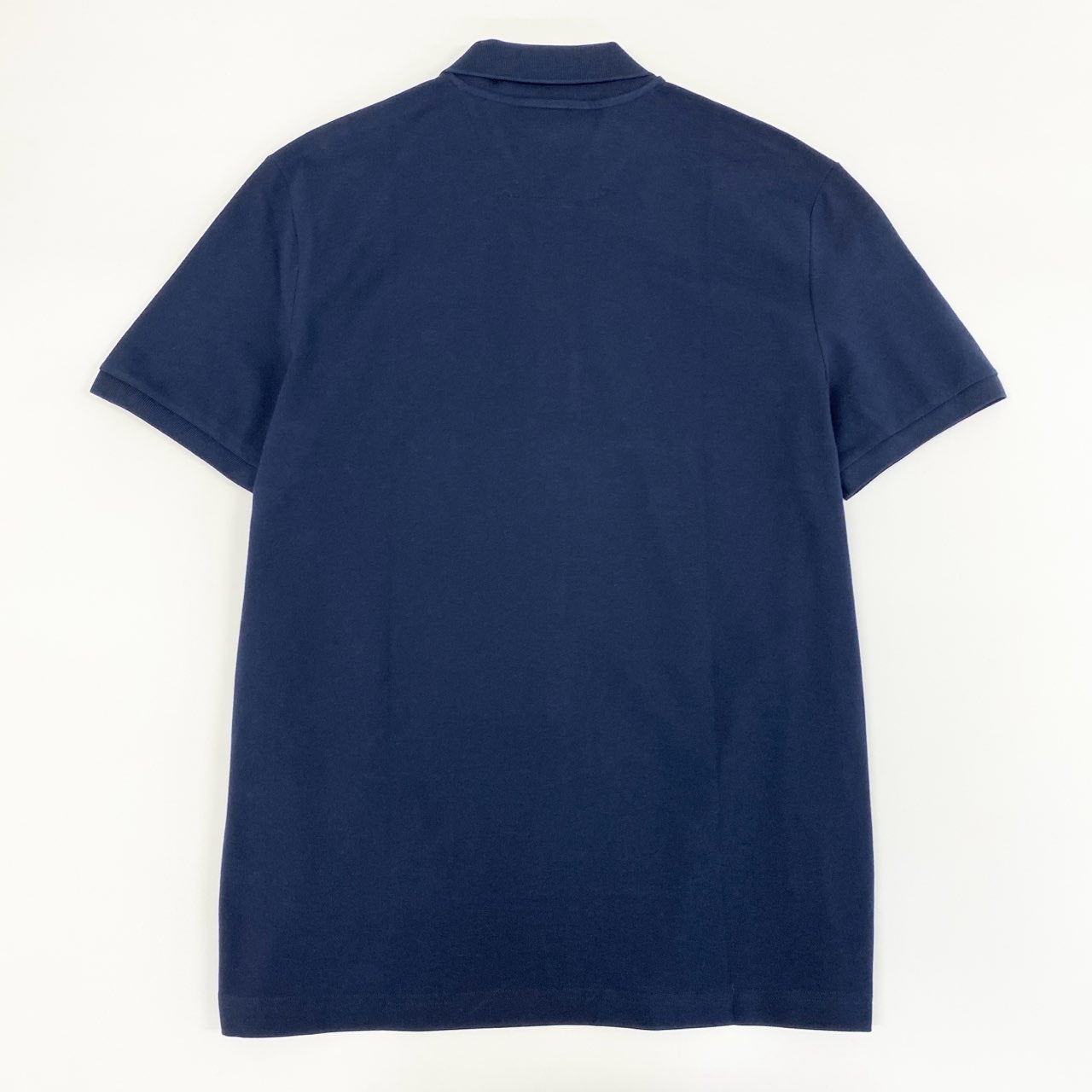 13f7 《新品タグ付き》 LACOSTE ラコステ 半袖ポロシャツ トップス 鹿の子 ワンポイントロゴ刺繍 PH8525L サイズ5 ネイビー メンズ 紳士服
