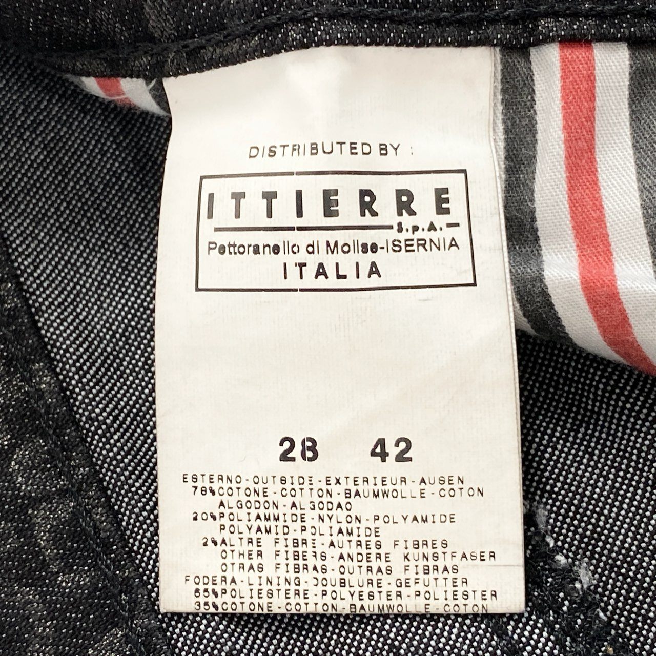 Id9 VERSACE ヴェルサーチ 総ロゴプリント デニムパンツ ジーパン 28 ブラック レディースu02tu02t