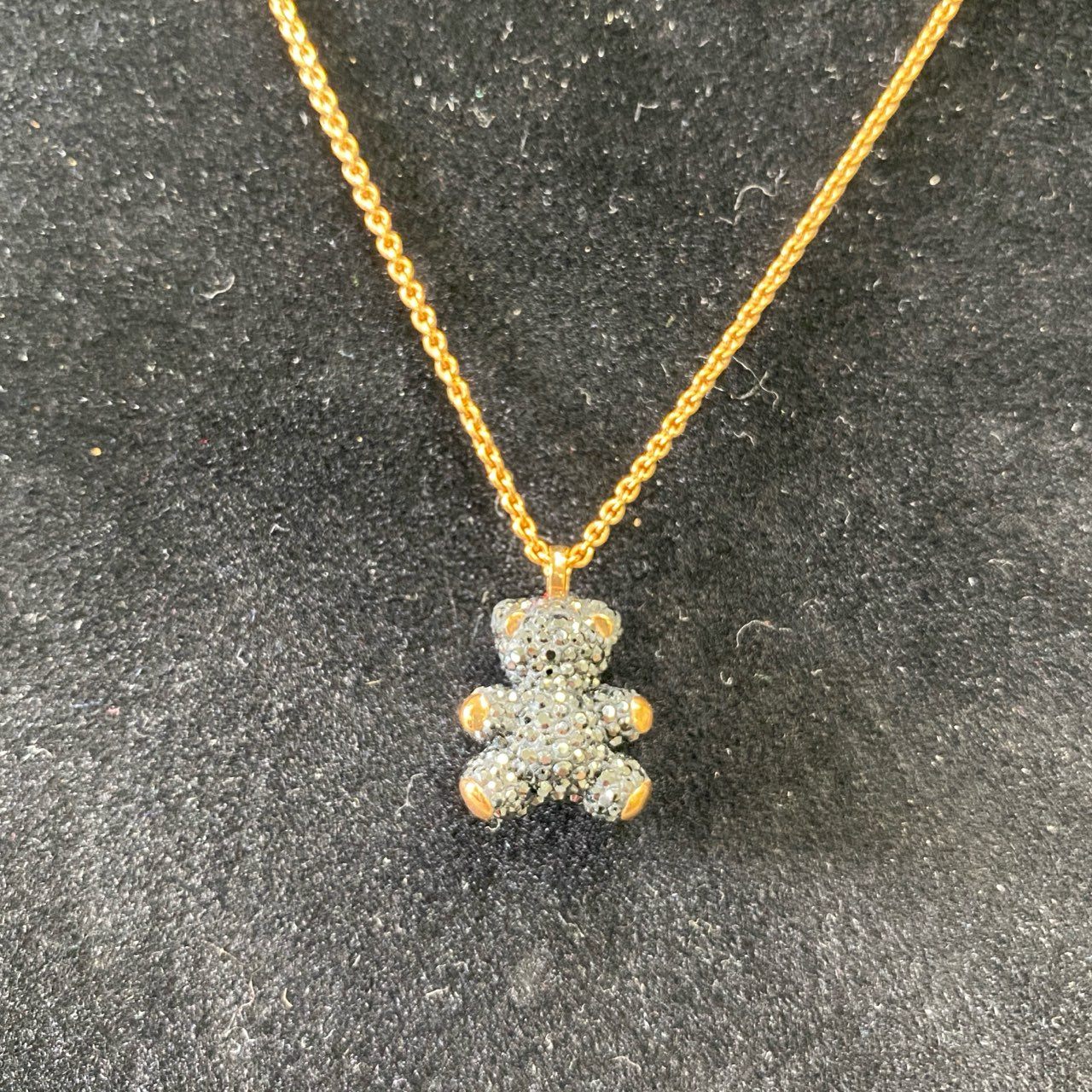 g29 SWAROVSKI スワロフスキー Teddy 3D テディペンダント ネックレス 5300448 ゴールド ブラック くまさん アクセサリー ジュエリー
