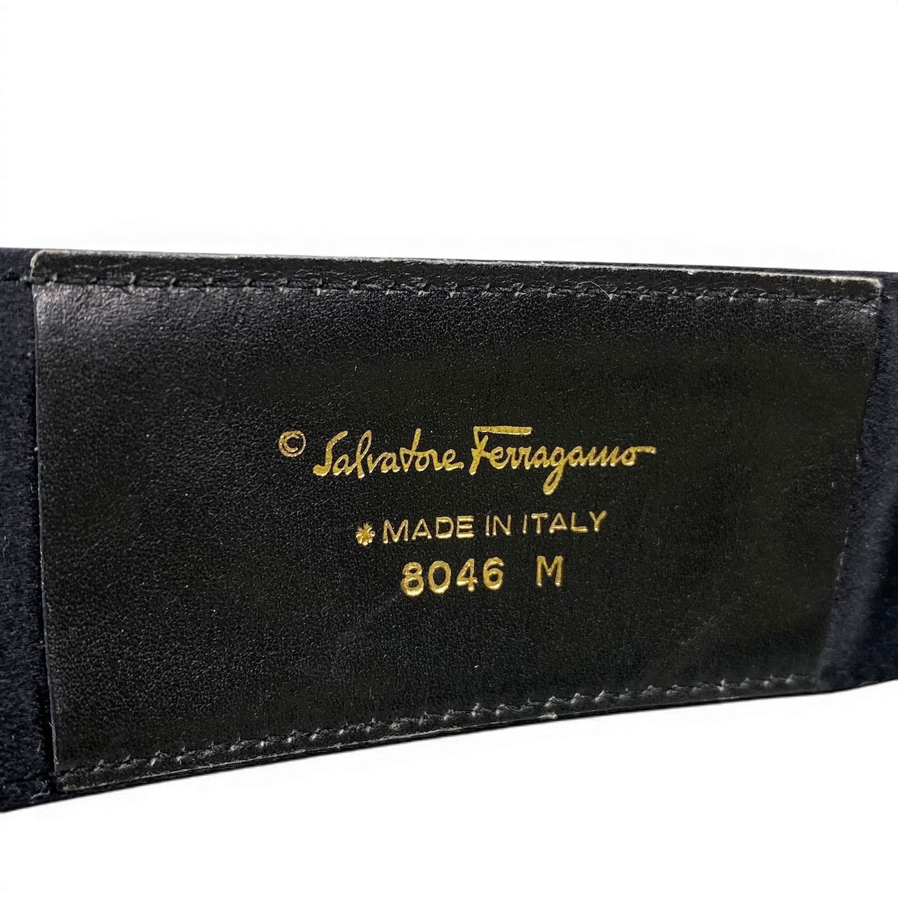 f10 Salvatore Ferragamo サルヴァトーレフェラガモ ヴァラリボン ベルト ゴールドバックル 8046 ブラック レディース 女性用u02tu02t