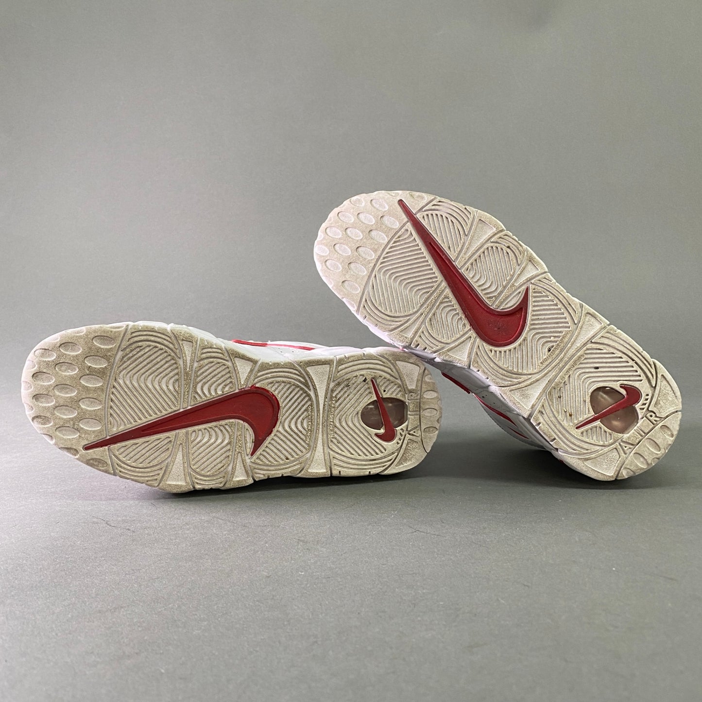 8l25 NIKE ナイキ AIR MORE UPTEMPO GS エアモア アップテンポ 415082-108 25 ホワイト レッド レザー シューズ