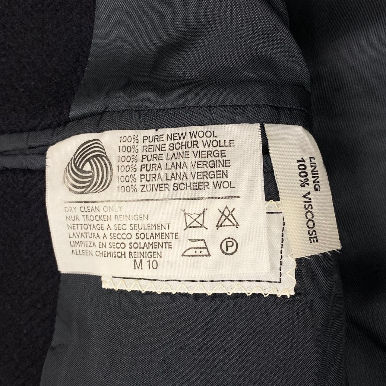 40d16 Apuascutum アクアスキュータム チェスターコート ロングコート 英国製 ネイビー ウール100% メンズ 紳士服u02t