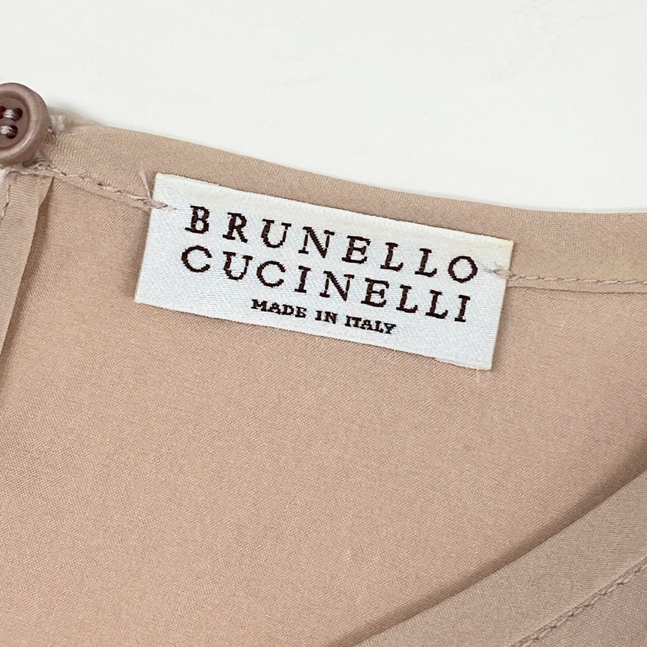 56l18 BRUNELLO CUCINELLI ブルネロクチネリ ノースリーブ チェーンネック シルクブラウス S ピンク 画像参照 イタリア製 シャツ トップス 夏