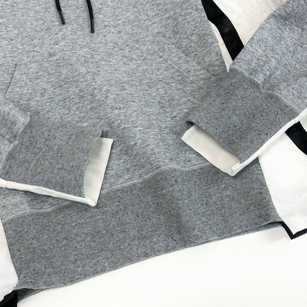 21d6 NIKE × sacai ナイキ サカイ コラボ AS Unisex NRG HOODIE ドッキング プルオーバーパーカー フーディ CZ4695-063 XS グレー