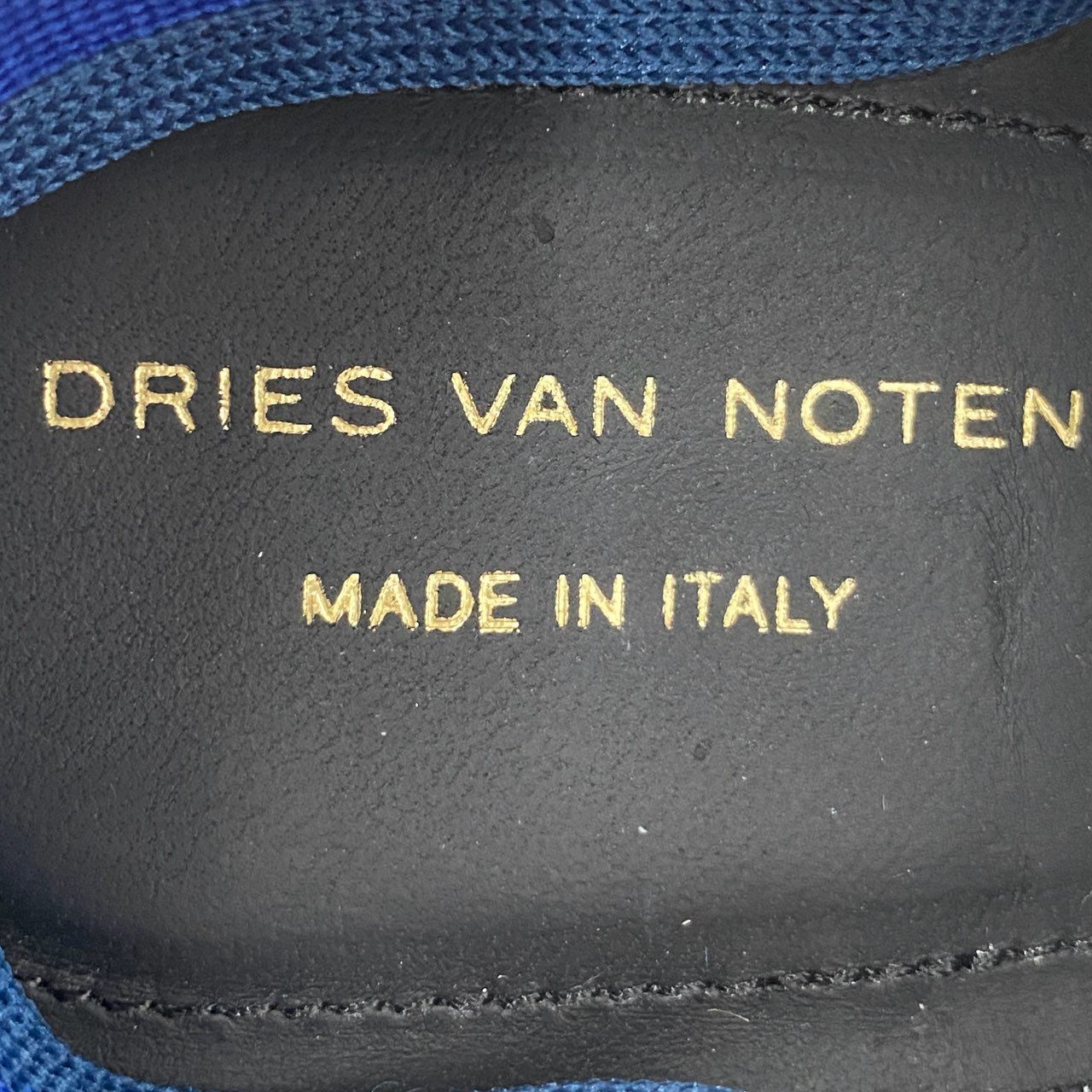 1f20 《極美品》 DRIES VAN NOTEN ドリスヴァンノッテン フェザー ヒールサンダル バックゴムストラップ 38 ブラック ブルー パンプス 羽根 イタリア製 シューズ