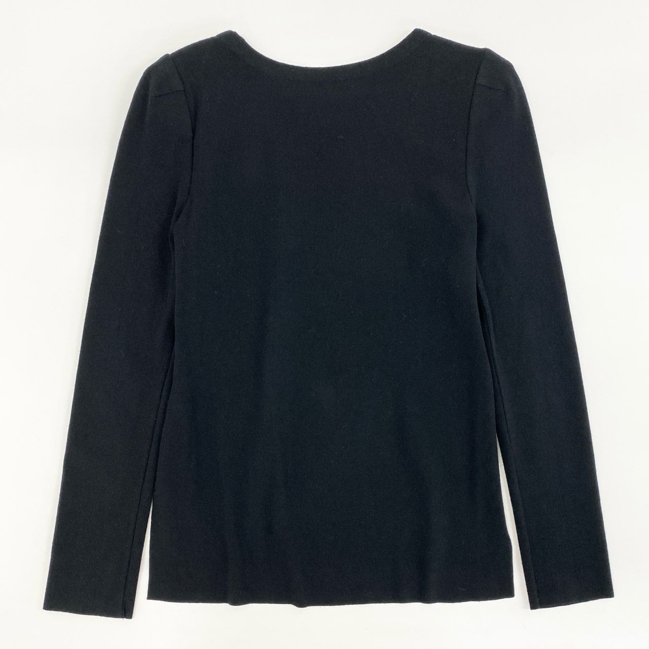 36d7 《新品タグ付き》 FOXEY NEW YORK フォクシーニューヨーク スリムセーター ニット カットソー トップス 33509 サイズ38 ブラック レディース 日本製