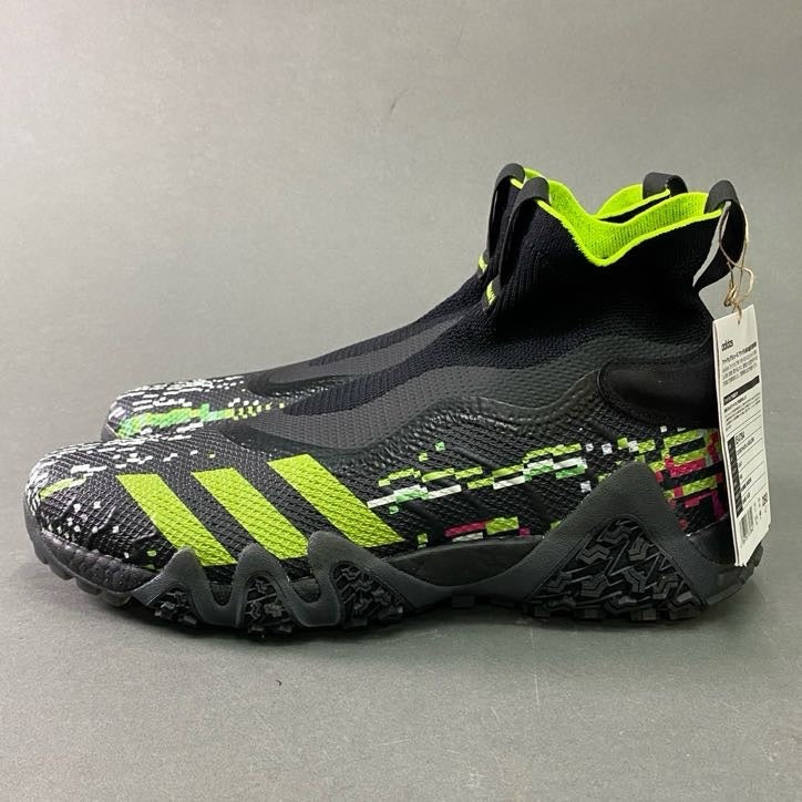 2d3 《未使用品》 adidas アディダス コードカオス レースレス グリッチ ゴルフシューズ 29cm ブラック スニーカー 箱付き
