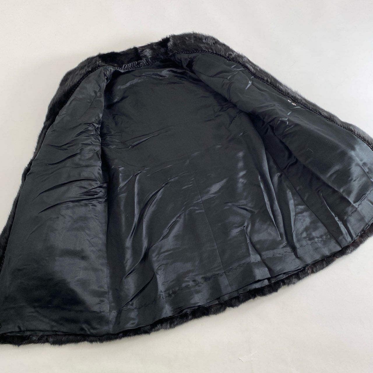2h21 本毛皮 ダークミンク 毛皮コート ミンクコート 逆毛ミンク 13号 ブラック レディース 婦人 MINK FUR