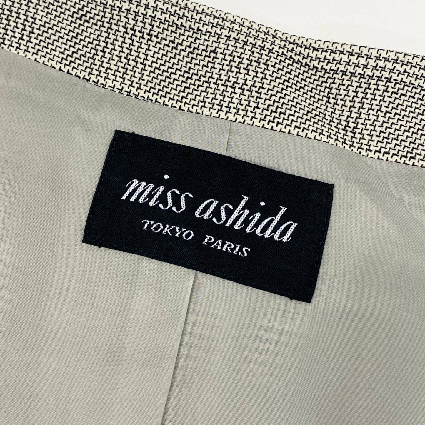 57g31 miss ashida ミスアシダ ジャケットコート アウター ベルト付き 千鳥格子 チェック ロングコート レディース 女性用 C08503 9 グレー