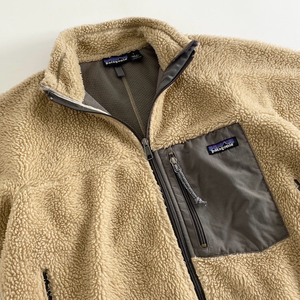83h27 patagonia パタゴニア Classic Retro-X Jacket クラシックレトロ フリースジャケット ボアブルゾン 23055 サイズS ベージュ ポリエステル100% メンズ アウトドア