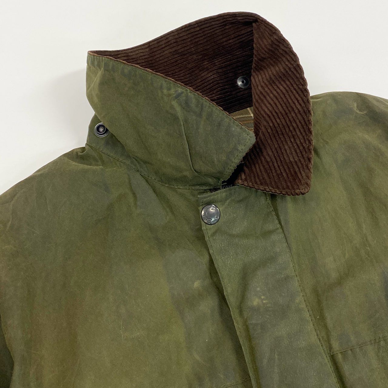41i26 BELSTAFF ベルスタッフ BRITTON ブライトン 80s オイルドジャケット コート BURGHLEY オリーブ メンズ 英国製u02t