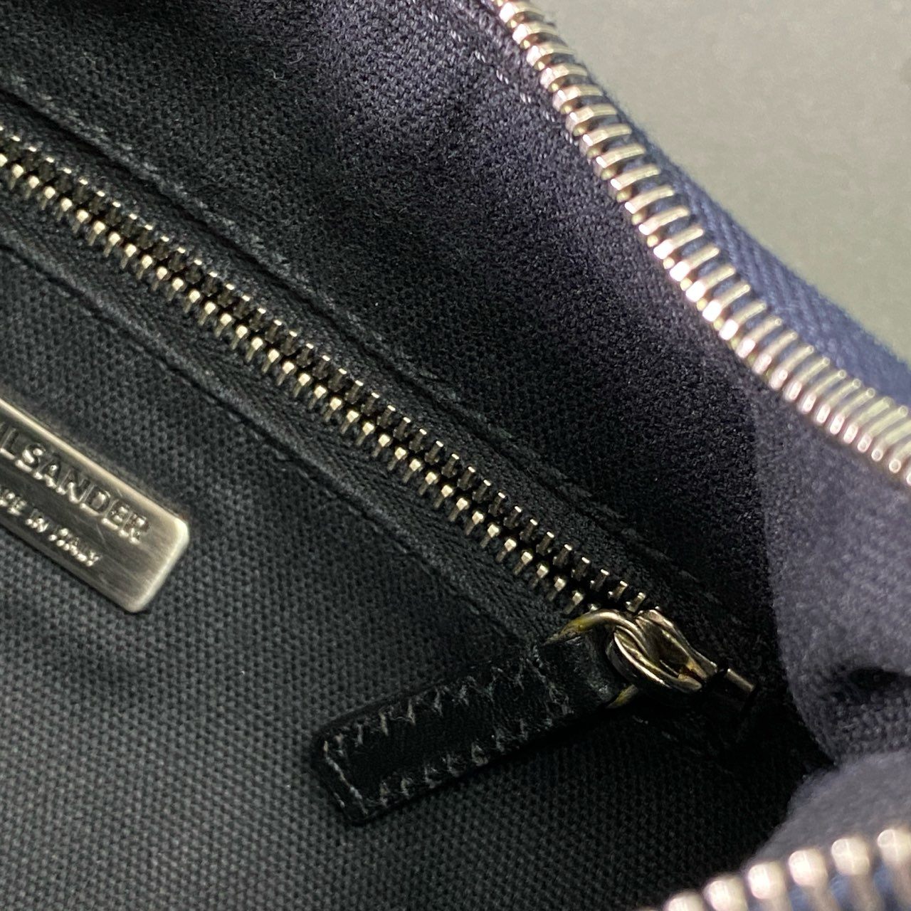 Ae2 【イタリア製】JIL SANDER ジルサンダー 2003 アーカイブ エディターズバッグ ワンショルダーバッグ インディゴ/ブラック レディース 女性用 鞄