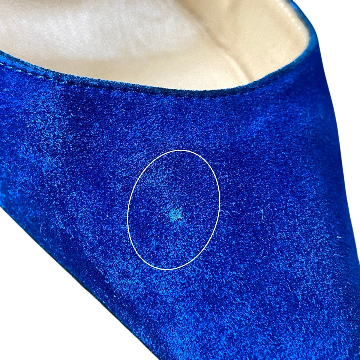 g31 Christian Louboutin ポインテッドトゥ スウェードパンプス シューズ 37サイズ ブルー スウェード レディース 女性用k02i