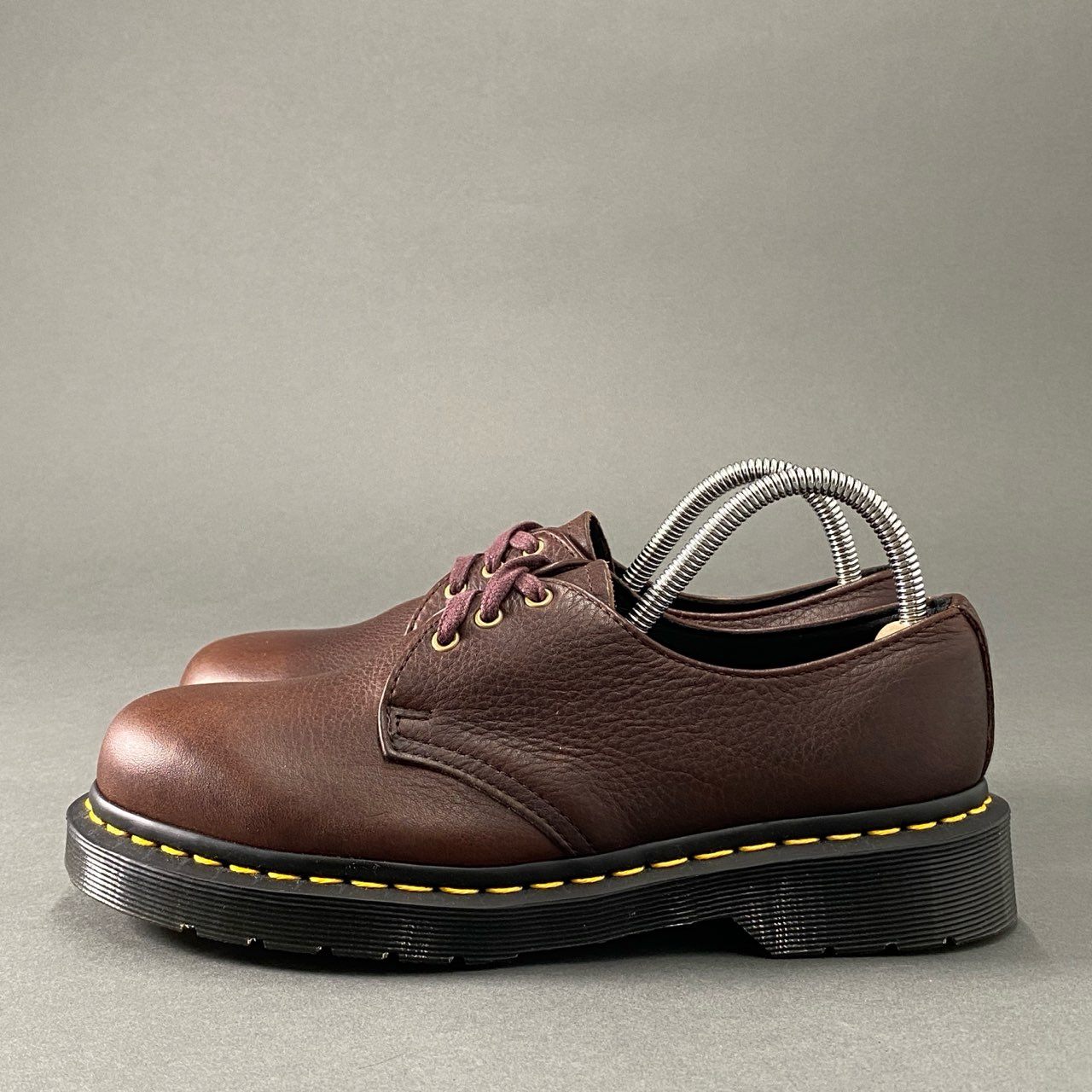 3h2 《美品》 Dr.Martens ドクターマーチン 1461 3ホールシューズ ショートブーツ (メンズUS5,レディースUS6) ブラウン レザー ユニセックス