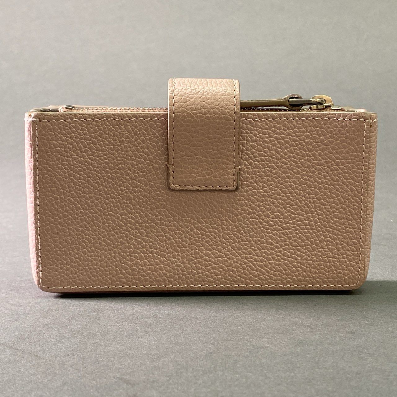 l12 Alexander McQueen アレキサンダー マックイーン スカルボタン コインカードケース ピンク レザー 財布 ウォレット イタリア製