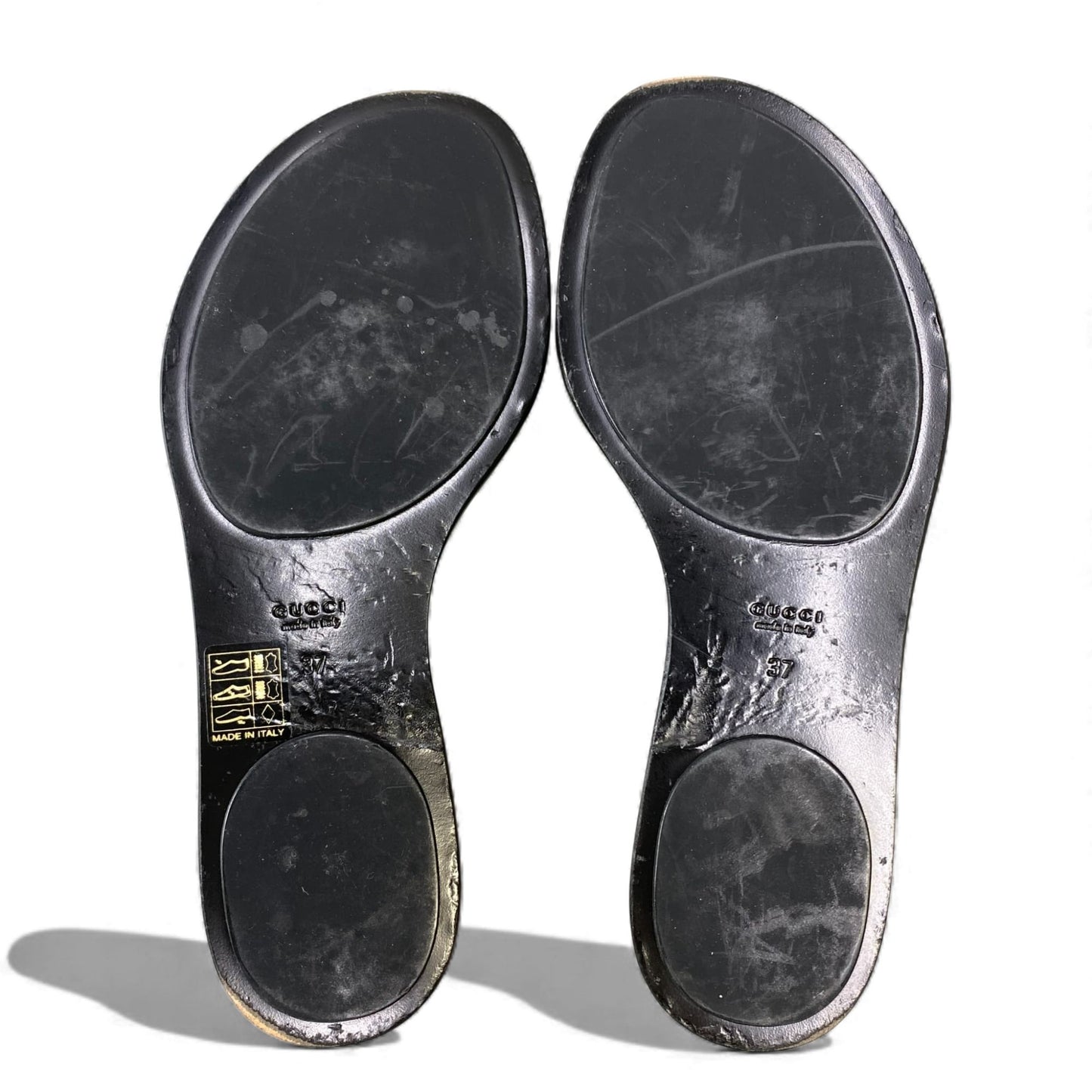 1L10 GUCCI グッチ トングサンダル GG ウェブストライプ シューズ イタリア製 37サイズ ブラック グリーン レッド レディースo07t