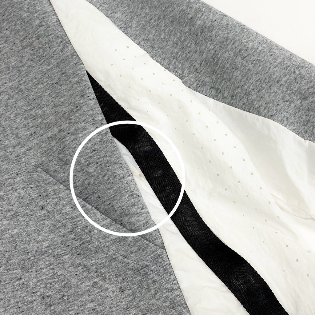 21d6 NIKE × sacai ナイキ サカイ コラボ AS Unisex NRG HOODIE ドッキング プルオーバーパーカー フーディ CZ4695-063 XS グレー