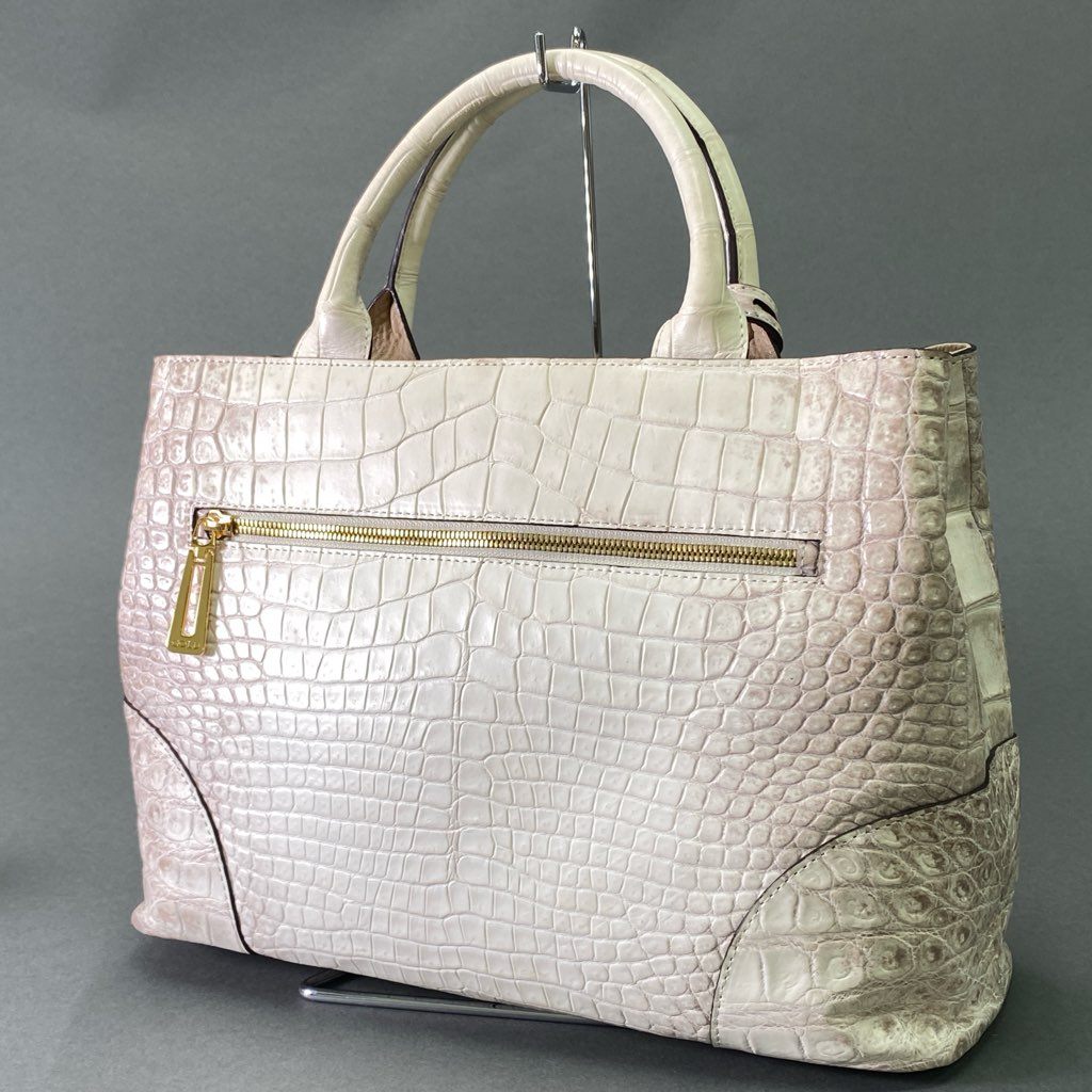 De18 【極美品】定価122万 COCOCELUX GOLD ココセリュックス ゴールド 最高級5スター 2way ヒマラヤクロコ ハンドバッグ ショルダーバッグ クロコダイルレザー レディース 鞄