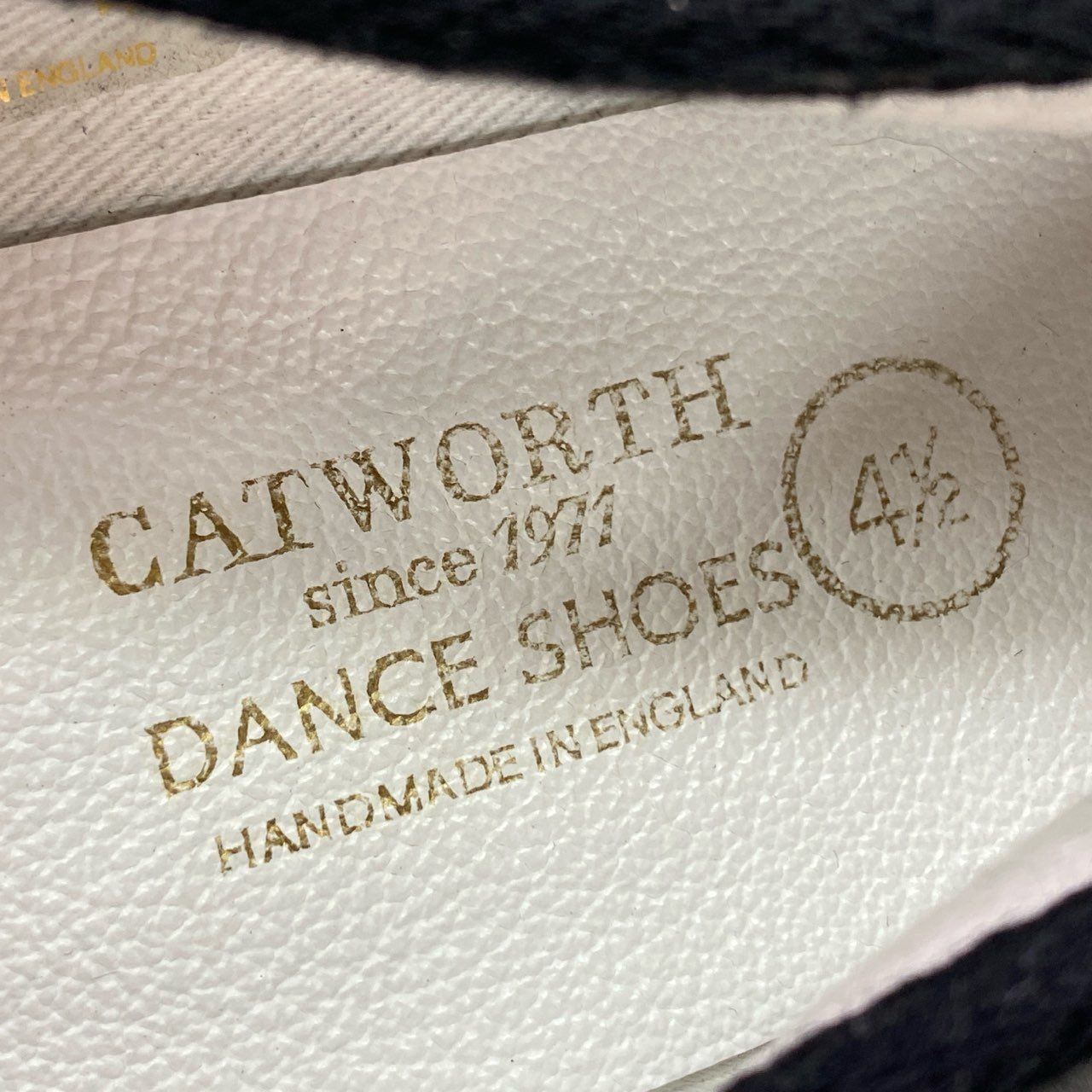 4j24 CATWORTH キャットワース Slip on Ballet Shoe ハラコ レオパード バレエシューズ 4 1/2 ブラウン DANCE SHOES イングランド製