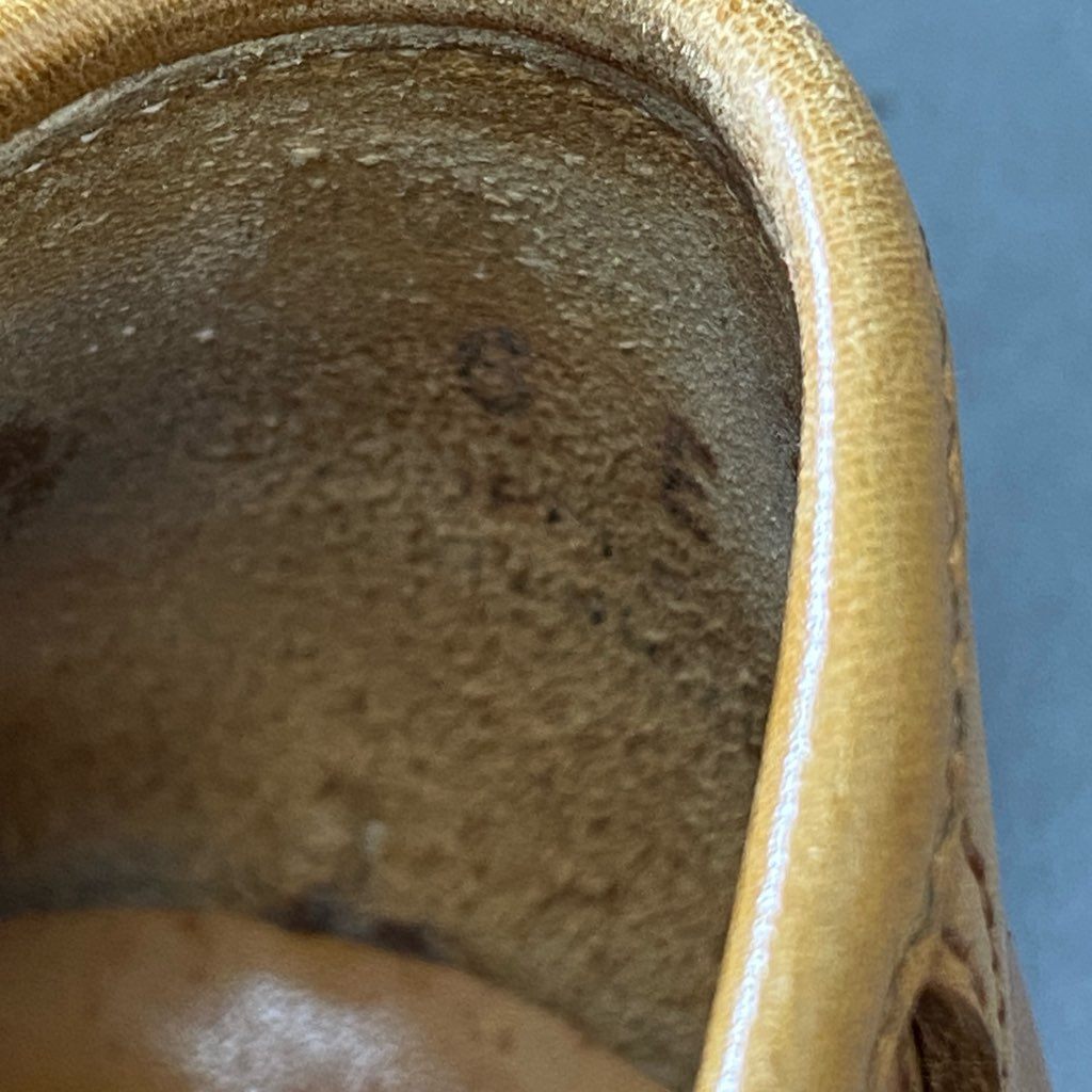 2f2 CROCKETT&JONES クロケットアンドジョーンズ コブラヴァンプ ローファー 6E キャメル レザー leather シューズ イングランド製