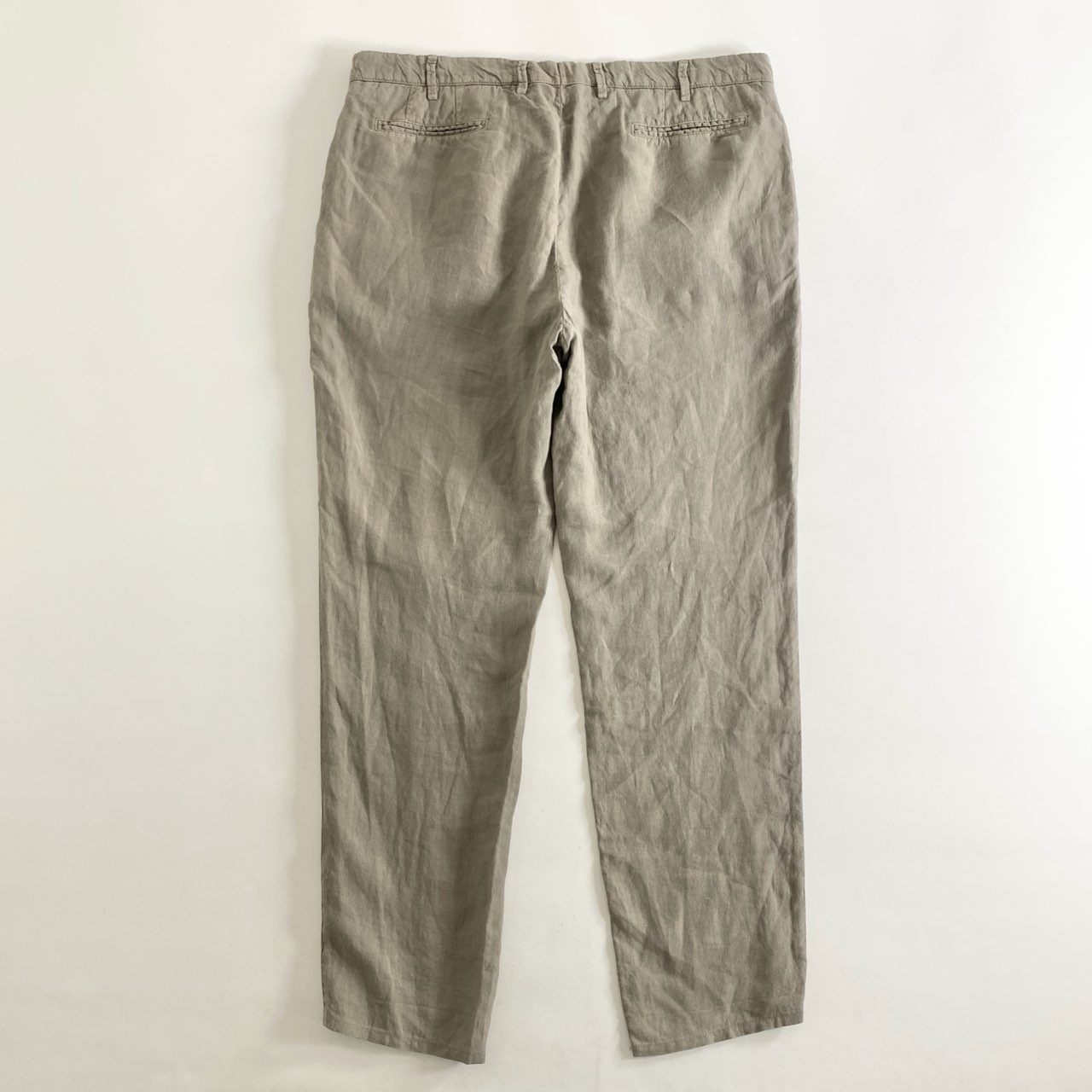 25h9 BRUNELLO CUCINELLI ブルネロクチネリ イタリア製 リネンパンツ 52 グレー LINEN PANTS ボトムス ITALY メンズ