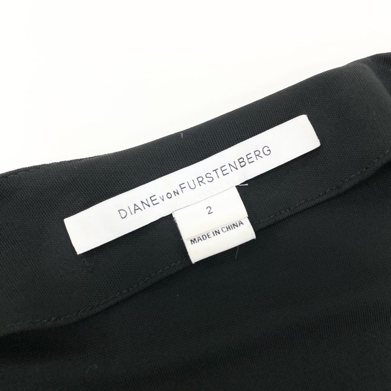 45h26 Diane von Furstenberg ダイアンフォンファステンバーグ シルク混 カシュクール 長袖ワンピース ドレス 花柄プリント 2 ブラック マルチカラー ウール シルク レディースo07t