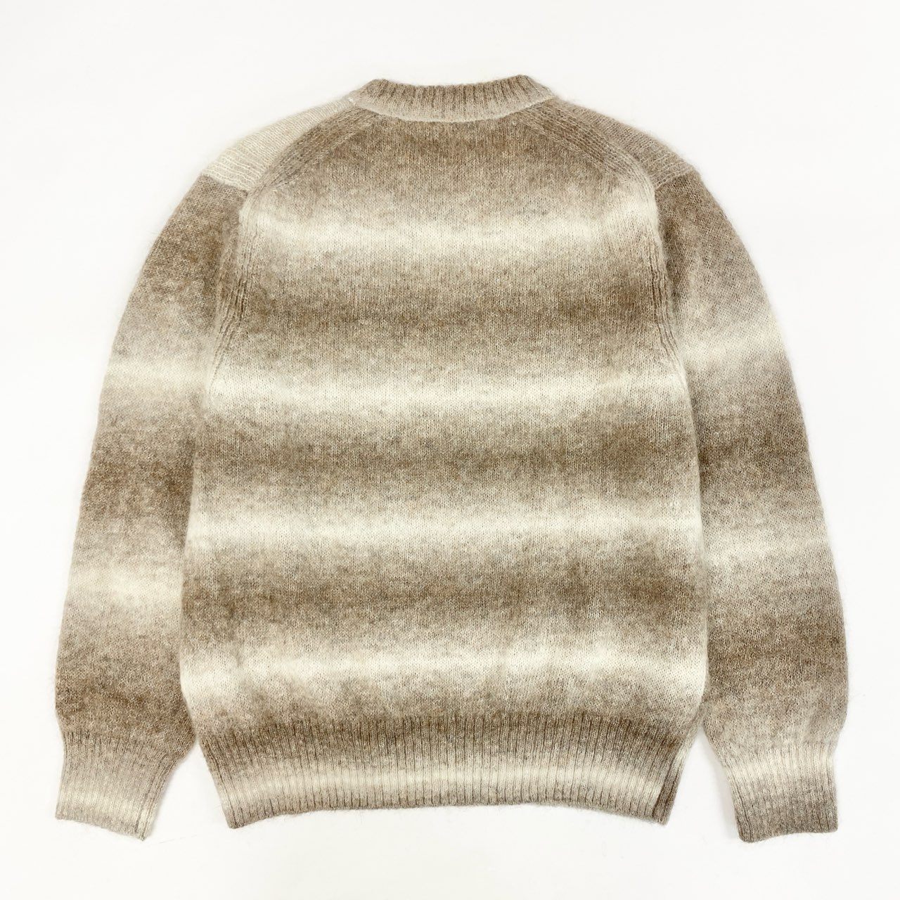 10i16 Paul Smith ポールスミス グラデーションボーダー ニット セーター トップス アルパカ混 L ブラウン系 メンズu02t
