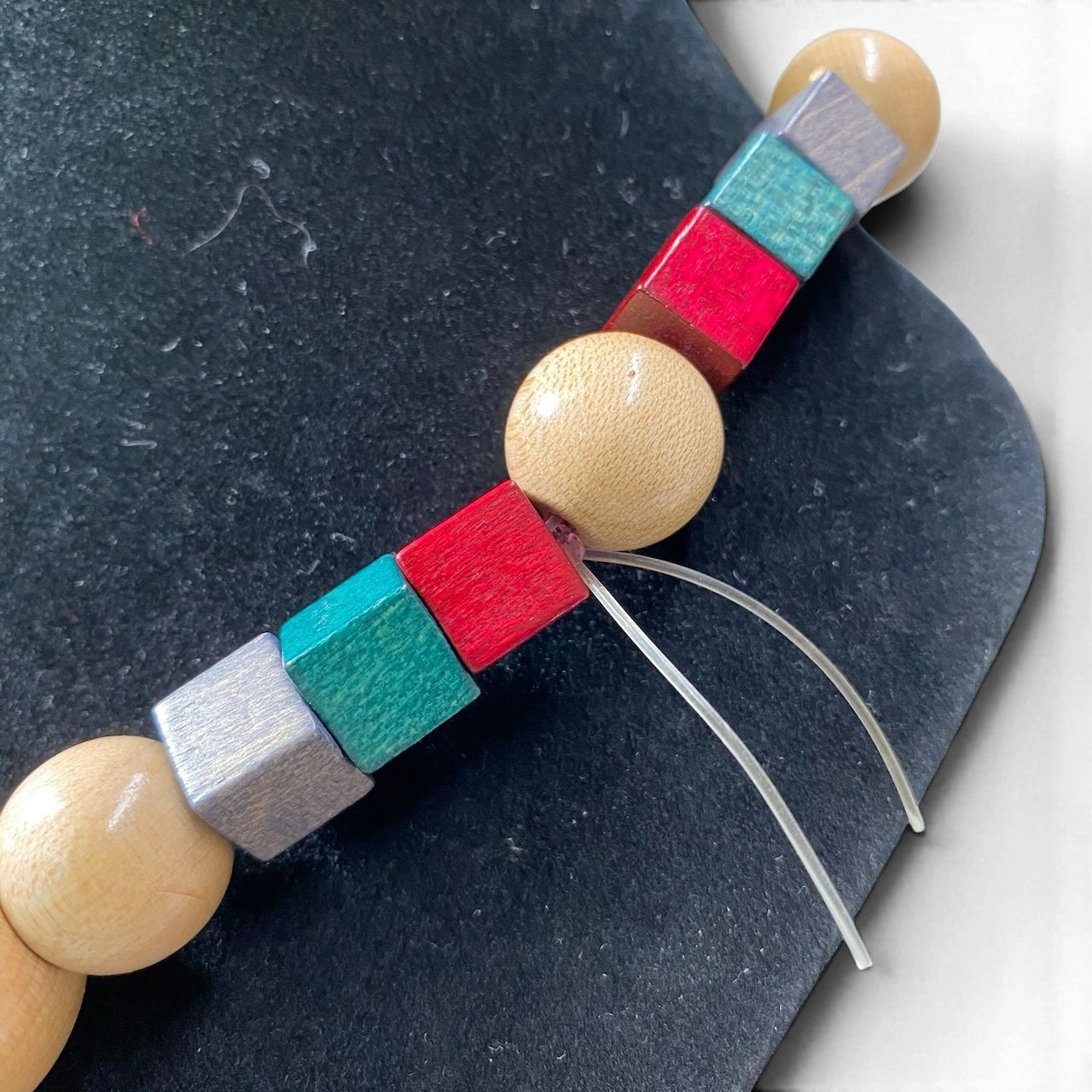 e4 m`s braque エムズブラック WOOD BEADS NECKLACE ウッドビーズ ネックレス アクセサリー マルチカラー メンズu02t