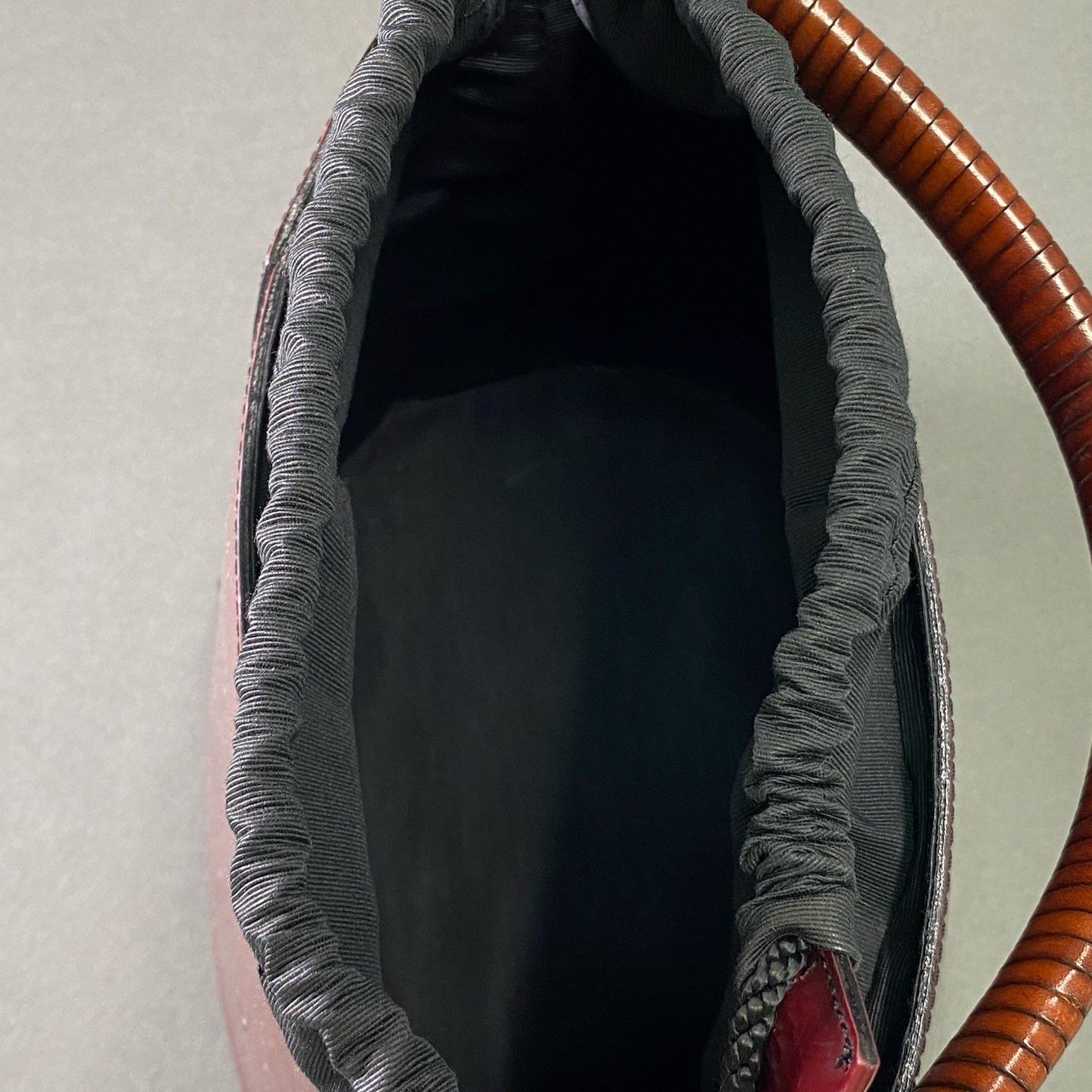 Ae5 KENZO ケンゾー Pagodon パゴドン Bucket Bag バケットバッグ ボルドー レザー バケツ ハンドバッグ Vintage ヴィンテージ アンティーク