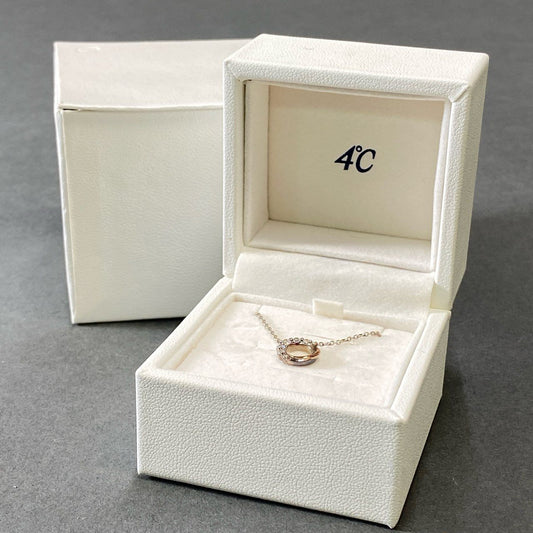 g29 4°C ヨンドシー 5 Stone Ring Necklace ラインストーン リングネックレス シルバー アクセサリー ジュエリー