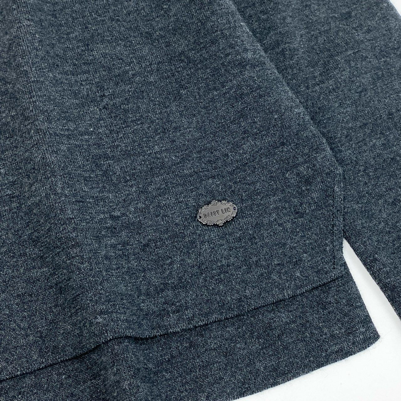 34d4 《美品》 FOXEY フォクシー グレースウール ニット セーター トップス 31882 サイズ38 グレー ウール100% レディース 日本製