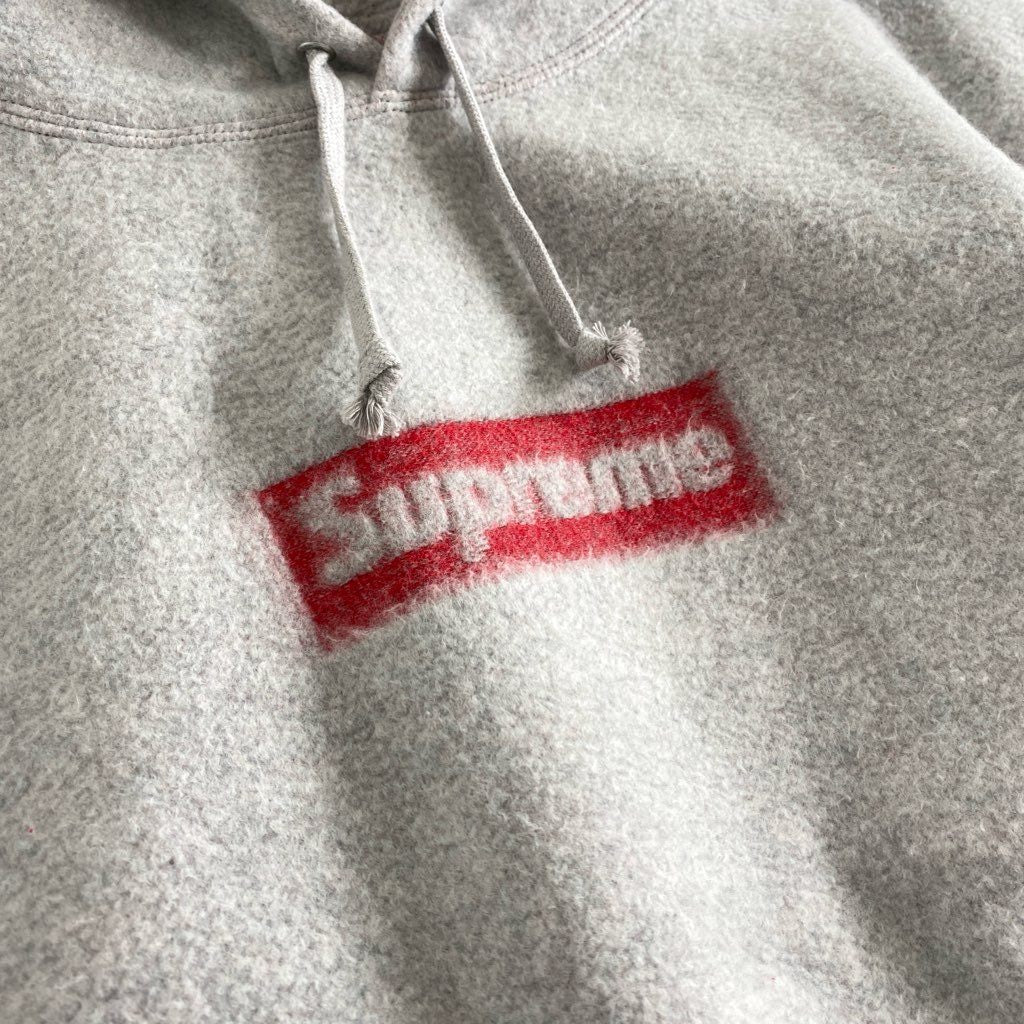 59g2 【未使用保管品】 タグ付 SUPREME シュプリーム 23SS Insideout Box Logo Hooded Sweatshirt インサイドアウト パーカー フーディ Mサイズ グレー