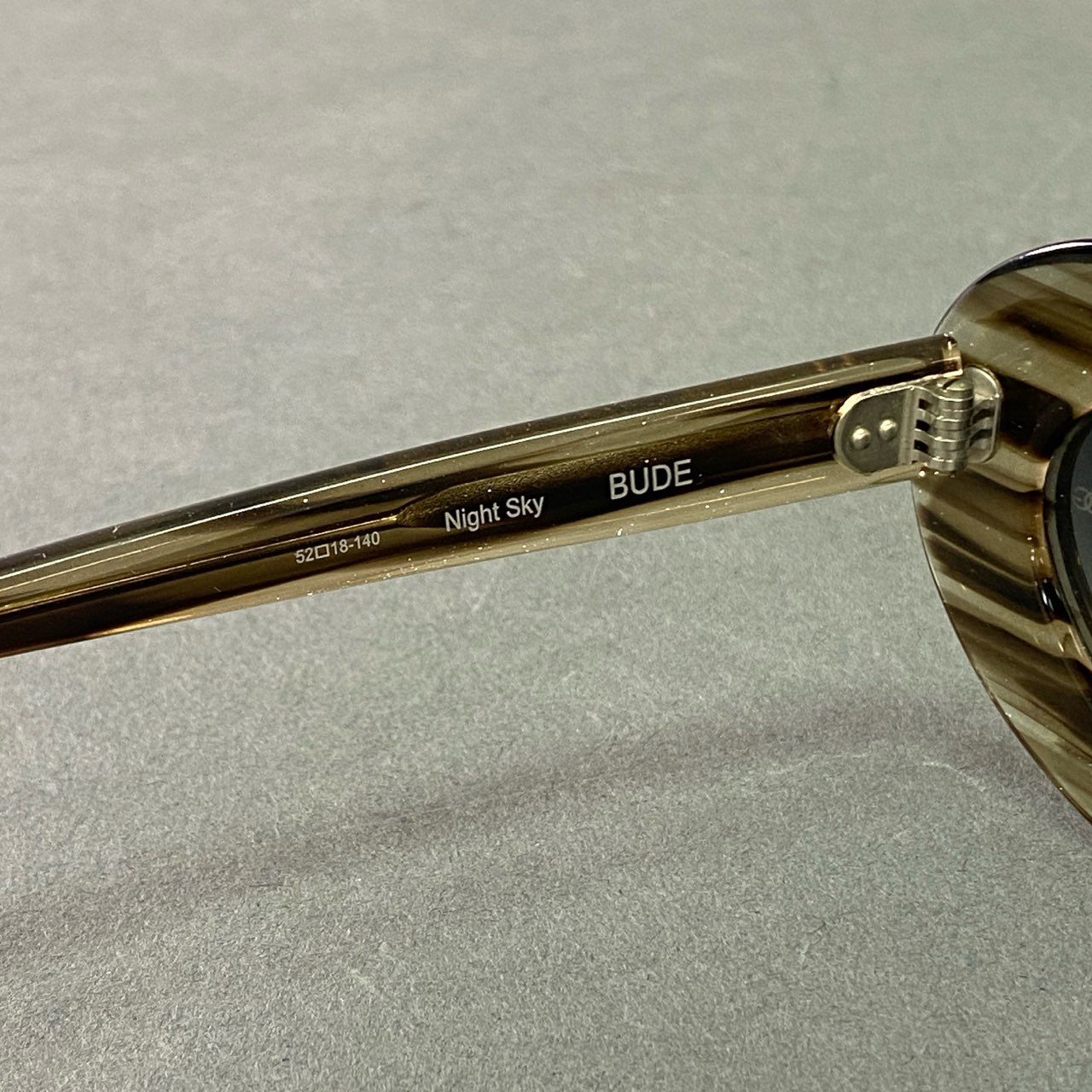 b12 Oliver Goldsmith オリバー ゴールドスミス BUDE Night Sky サングラス 52□18 クリア ブラック Y2K Vintage ヴィンテージ 眼鏡 アイウェア 日本製 ケース付き