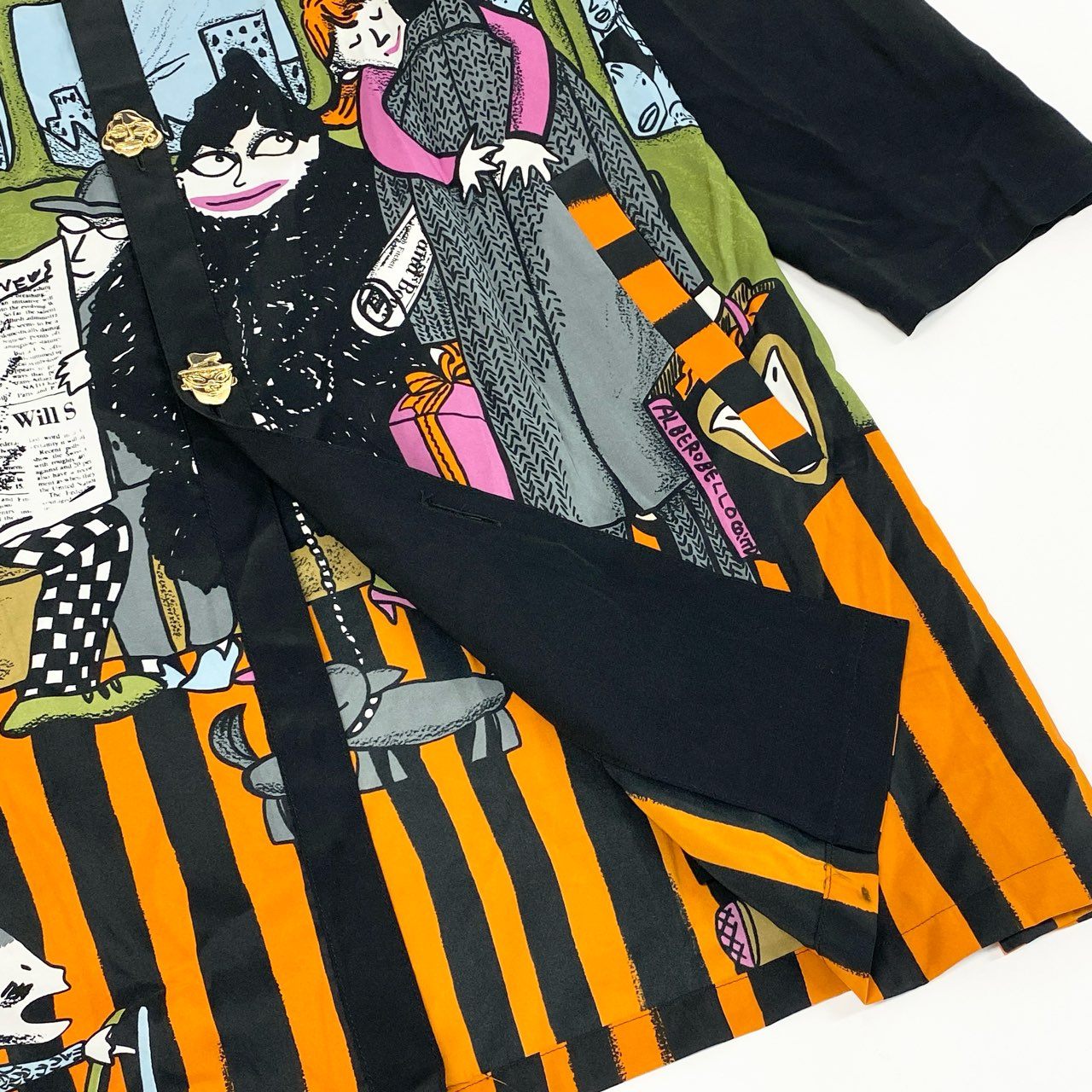 48e12 OLLEBOREBLA アルベロベロ オレボレブラ チュニックワンピース シャツワンピース トップス マルチカラー ポリエステル100% レディース